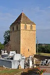 The church in Montferrand-du-Périgord