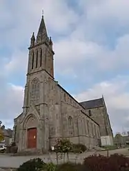 The church of Saint-Ronan, in Laurenan