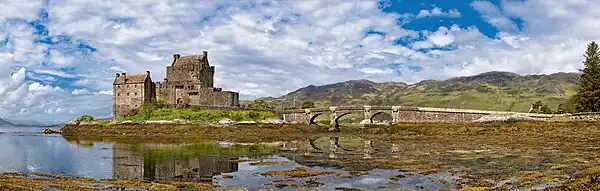 Panorama of the castle from the south