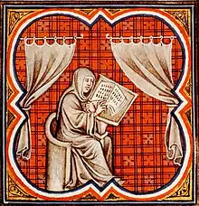 Image 1Einhard as scribe (from Biography)