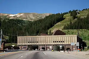 Eastern portal of the Eisenhower Tunnel in 2008