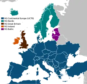 The synchronous grids of Europe