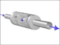 A simple one-way ball-type check valve, in its "open" state acts as a diode in its conducting state.