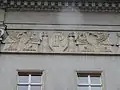 Fragment of the façade of the building of the Silesian Parliament in Katowice