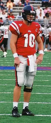 Ole Miss quarterback Eli Manning in 2003