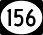 Route 156 marker