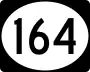 Highway 164 marker