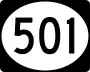 Mississippi Highway 501 marker