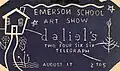 Emerson Elementary School student exhibit 1948 promotional card