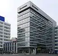 Former Raiffeisenhaus on Ernst-Reuter-Platz in Berlin, designed by Hans Geber [de] and Otto Risse [de] (1972), now head office of Tele Columbus