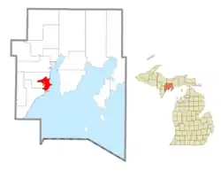 Location within Delta County