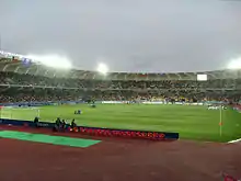 Inside view of the new stadium.