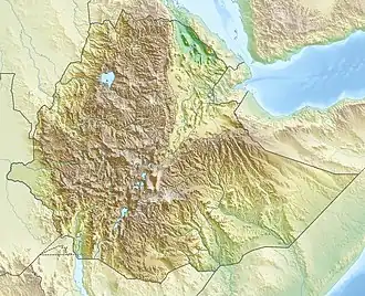 Map showing the location of Borana National Park