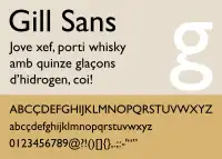 Gill Sans typeface