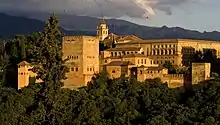 Modern-day photo of the Alhambra