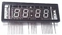 Seven-segment vacuum fluorescent display FUTUBA 4-LT-46ZB3