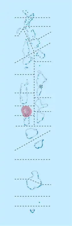 Location of Faafu in Maldives