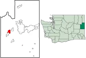 Location of Fairchild AFB, Washington