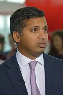 Faisal Islam at a 2016 Labour Party conference