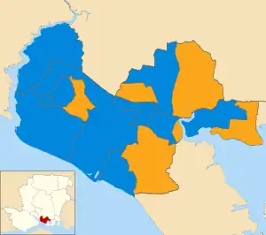 2010 results map