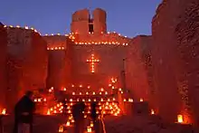 Image 41Luminarias in the old mission church, Jemez State Monument  (from New Mexico)