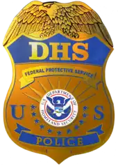 Badge of a Federal Protective Service officer