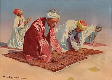 Muslims in Prayer