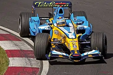 Alonso in chassis R26-03 at the Canadian Grand Prix.