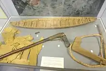 Ferriby boat, c. 2000 BC, model and replica tools