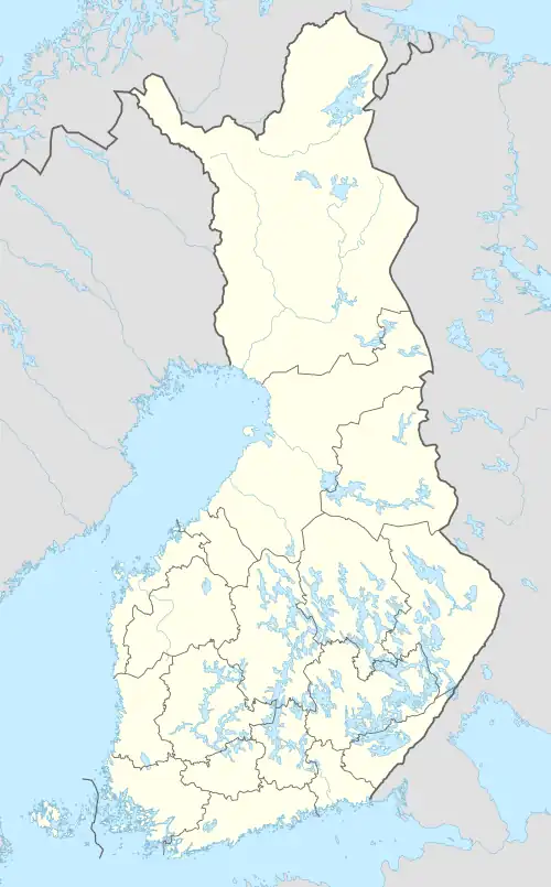 Map showing the location of Kauhaneva–PohjankangasNational Park