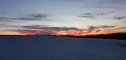 Sunset at a field in Valley Township