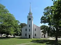 First Parish Meeting House, a Unitarian Universalist congregation originally built c. 1750.