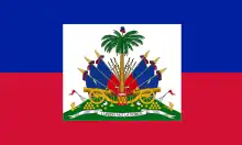 Flag from 1859 to 1964, used by the Republic of Haiti (1859–1957)