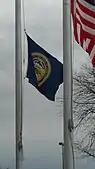 Flag of Nebraska at half-mast