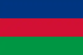 Flag of SWAPO used at the United Nations between 1976 and 21 March 1990.