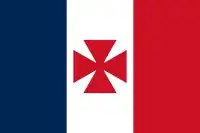 Flag of the French Protectorate of Wallis and Futuna (Uvea) (1860–1886)