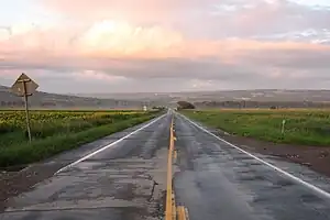 NY 258 passing through fields in Groveland, New York