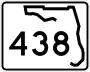 State Road 438 marker