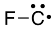 Skeletal formula of fluoromethylidyne