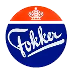 Logo of Fokker company.