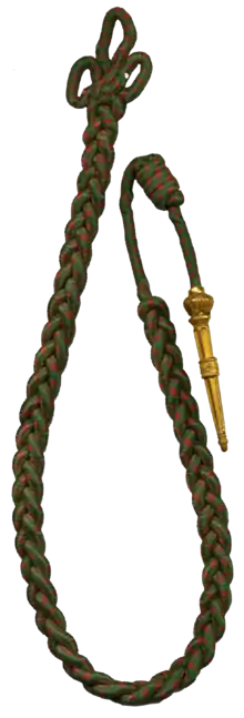 Fourragère with colors of the croix de guerre 1914-1918