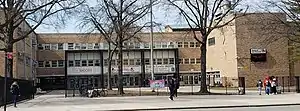 Front entrance to Francis Lewis High School