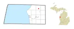 Location within Mason County