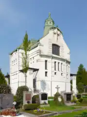 Rear view, showing the apse.