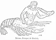 Triton half-man, half-lobster.