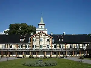 Frogner Manor in Oslo, timber-framed building 1750, extended 1790