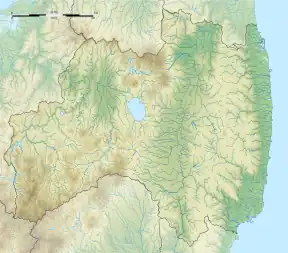 Location of lake in Fukushima Prefecture, Japan