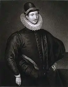 Fulke Greville, 1st Baron Brooke, Elizabethan poet, dramatist and statesman.