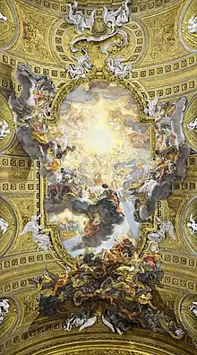 Triumph of the Name of Jesus (1674-1679), by Giovanni Battista Gaulli, Church of the Gesù, Rome.