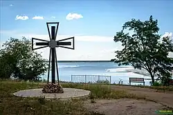 Dnieper at the site of Perevolochna